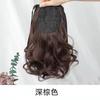 Peluca Cola de Caballo para Mujer Cabello Rizado Ola Grande Lazo Pera Flor Cola de Caballo Corta Mate Seda de Alta Temperatura Cola de Caballo Trenza