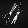 Tijeras de Peluquería Gmh3-60 de 6.0 pulgadas con Diseño Floral, Tijeras para Cortar el Cabello, Tijeras Planas, Tijeras para Flequillo, Tijeras Deslizantes, Tijeras Adelgazadoras