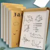 Caderno de Rascunho para Estudantes, Papel de Rascunho em Branco para Alunos do Ensino Fundamental e Médio, Caderno Especial de Matemática, Papel Kraft Bege Protetor para os Olhos