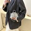 Bolso Pequeño de Textura Simple de Primavera y Verano para Mujer 2023 Nuevo Bolso Bandolera de Moda Mini Portátil de Hombro Sobaco Bolso Cuadrado Pequeño