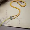 Cordón para Colgante de Cuentas Pequeñas, Cordón de Collar Tejido a Mano, Cordón para Collar con Colgante de Jade Pixiu Guanyin, Cordón Unisex