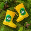 Botas de Lluvia para Niños Nuevas Dibujos Animados Lindas Niño Bebé Botas de Lluvia Niña Estudiante Niños Pequeños Zapatos de Agua Zapatos de Goma Impermeables