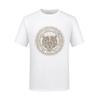 2026 Nueva Camiseta para Hombre con Cabeza de Tigre de Pedrería Manga Corta Verano Marca de Moda Talla Grande Casual para Papá Manga Corta