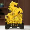 Ano do Cavalo Veludo Areia Cavalo Dourado Zodíaco Artesanato Ornamento