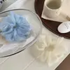 Suave Scrunchie de Encaje Blanco Crudo con un Tacto Suave y Juvenil, como de Hada, para Coletas Bajas y Peinados de Moño