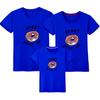Venta al por mayor Ropa nueva de algodón peinado para padres e hijos Manga corta Ropa de verano Decoración para el hogar Camiseta de manga corta para parejas Ropa para actividades logo