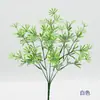 Plástico Asa Pequeña Estilo Mori Plantas Verdes Artificiales Pino Árbol del Dinero Hojas Verdes Fondo de Boda Arte Floral Paisajismo Decoración de Boda Flores de Seda