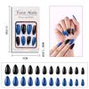 Boutique lentejuelas gota de agua color sólido estilo europeo y americano uso desmontable uña postiza pieza de uña set de colores mixtos Venta al por mayor