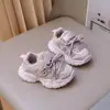 Tênis Esportivo de Malha Respirável para Outono Inverno Calçados de Bebê Sapatos de Menina Solado Macio Antiderrapante Sapatos Casuais para Meninos Estilo Pai