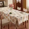 Toalha de Mesa Floral Nova 2026, Impermeável e à Prova de Óleo de Alta Qualidade, Toalha Espessa Retangular para Mesa de Centro, Luxo Leve e Sensação de Alta Qualidade