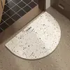 Tapetes de piso de terra de diatomáceas rígidos feitos sob medida para banheiros, tapetes absorventes, tapetes antiderrapantes para uso doméstico, tapetes de piso de terra de diatomáceas naturais