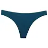 Ropa interior femenina transfronteriza 95% algodón color liso transpirable talle bajo tanga de yoga para mujer