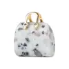 Bolsa de Cristal de Jade 3cm Minibolso Colgante Estilo Ins Adorno Decorativo de Oficina Bolso de Cristal