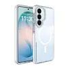 Aplicable transfronterizo para funda de teléfono transparente Samsung s26plus s24 a dos colores a prueba de caídas s25Ultra funda protectora magnética