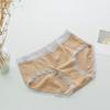Ropa interior para mujer de talle medio con borde de encaje ondulado suave y delicado sensación nude, dulce algodón japonés Mo respetuoso con la piel, calzoncillos para mujer de alta elasticidad
