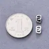 Plata de Ley S925 Colgante de Cuenta Geométrica Cuadrada Entrelazada Pulsera de Cristal con Cuentas DIY Materiales de Accesorios de Plata