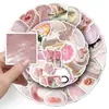 50 Pegatinas Estilo Ins Rosas, Pequeños Corazones Frescos y Femeninos Decoración para Cuaderno Guka Pegatinas para Taza de Agua Laptop