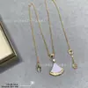 Colar Grande em Formato de Saia Todo em Diamante para Bebês, Ouro Cncv, Ouro Rosé, Madrepérola Branca, Ágata Vermelha, Colar de Clavícula em Forma de Leque, Dropshipping