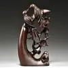 Ornatos de Escultura em Madeira Ébano com o Tema "Abundância Todo Ano" para Decoração de Casa, Sala de Estar, Escritório, Entrada, Artesanato e Presentes de Inauguração