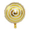 Globo redondo de película de aluminio color caramelo de 18 pulgadas, globo de helio con forma de piruleta y molino de viento, suministros de decoración para cumpleaños de bebé