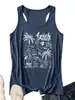 Vibras de Playa Sol Amazon Ebay Sitio Independiente Moda Casual Mujer Nuevo Estilo Camiseta sin Mangas