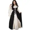 Vestido Túnica Retro Europeo y Americano Renacentista con Tirantes Nuevo Palacio Vestido Medieval Disfraz de Performance Escénica