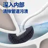 Cepillo para Inodoro de Mango Largo sin Rincones Muertos, Extendido para Limpieza del Baño del Hogar, Cepillo para Inodoro Montado en la Pared