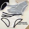 Nueva ropa interior sexy pura para mujer, entrepierna de algodón, antibacteriana, cómoda, deportiva, estudiante, cintura baja, calzones realzadores de cadera