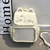 Mochila Gato Desenho Animado Fofo Japonês Modelo 2026 Mochila Escolar para Estudantes Grande Capacidade Diária Casual Mochila de Aula para Mulheres