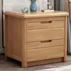 Mesita de noche de madera maciza color nogal Mini 40 Simple Moderna Uso en el hogar Estilo chino Gabinete de almacenamiento Gabinete de almacenamiento junto a la cama del dormitorio