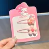 Presilha de Cabelo Flor Cartoon Fofa Doce Sanrio Para Franja Cabelo Fino Lateral Versátil Acessório de Cabeça
