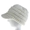 Gorra de Punto para Otoño e Invierno Amazon Gorra de Béisbol Tejida Estilo Europeo y Americano Cuadros para Cola de Caballo Gorra para Cola de Caballo de Mujer No Estándar de Coche