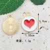Polvo de Cebolla Estéreo Amor Accesorios de Joyería DIY Colgante Goteo de Aceite Llavero de Aleación Pendientes Pulsera Colgante Pequeño Colgante