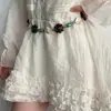 Corrente de Cintura Estilo Étnico Trançado Boêmio para Mulheres, Acessórios de Cintura com Design de Alta Qualidade, Acessórios de Roupa Versáteis Retrô