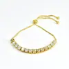 Pulsera de Zirconia de Color Rojo de Internet Transfronterizo Europeo y Americano para Mujer, Pulsera Ajustable de Cristal y Zirconia, Exquisita Pulsera de Deslizamiento