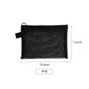 Bolsa de Armazenamento de Nylon Transparente Malha Espessa Mini Portátil de Viagem Porta-Moedas Recarregável Bolsa de Armazenamento Multifuncional para Miudezas