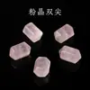 Cuentas Sueltas de Cristal Natural Rosa Cuarzo Rosa Hibisco Rosa Cubos de Cristal Rosa Accesorios para Joyería DIY En Stock Al por Mayor