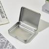 Caja de hojalata para cosméticos y joyas con tapa abatible, Caja de regalo para almacenamiento de artículos pequeños, Caja de regalo para almacenamiento de cosméticos y joyas