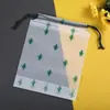 En stock oso de peluche bolsillo con cordón bolsa simple de cuerda transparente bolsa con cordón EVA mate bolsa translúcida bolsa con cordón