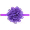Diadema de encaje de gasa con flor para niños, accesorios para el cabello de bebé, venta al por mayor, 13 colores opcionales