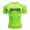 Camiseta de Manga Corta de Compresión de Secado Rápido para Hombre Teum Export Y2K Capa Base para Correr Ropa de Entrenamiento para Gimnasio Body