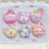 Lindos Accesorios de Resina con Estampado de Animales de Colores Conejo Fresa Fruta Hechos a Mano Pinzas para el Cabello Cintas para el Cabello Materiales para Joyería Venta al por Mayor