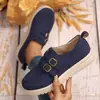 Zapatos de Plataforma Cómodos para Mujer para Exteriores con Suelas Suaves, Correa Única, Tallas Grandes Casuales para Mujer para Otoño, Suelas Gruesas al por Mayor 2025