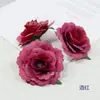 Camelia Artificial con Hojas, Flor Pequeña de Rosa de Seda, Decoración de Caja de Regalo de Boda, Tocador Étnico, Fabricación de Flores para Muñeca