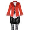 Disfraz de payaso 2cos, disfraz de payaso femenino de Harley Quinn, disfraz de cosplay de Halloween, disfraz festivo.