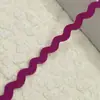 Em estoque Cor Sólida 5mm Onda Forma S Borda Curva com Fita de Renda Acessórios de Casamento Cortina Chapéu Roupa Infantil Acessórios de Roupa