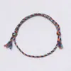 Amazon Pulsera de la Amistad de Cuerda de Algodón Colorida Tejida a Mano Xizang Frotada a Mano Cuerda de Algodón Colorida Suministros para Fiesta Nuevo