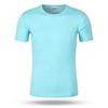 Camiseta masculina de verão de manga curta, roupas de secagem rápida, roupas esportivas finas de meia manga, camiseta de publicidade com estampa de corpo inteiro e gola redonda