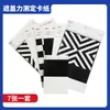 Papel de teste de opacidade de cor, papel de teste de refletância de papel preto e branco, papel quadriculado diagonal preto e branco, papel de amostra de revestimento