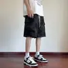 Nuevos Pantalones Cortos de Trabajo Estilo Chino Estilo Nacional Tie-Dye Pintura a Tinta para Hombre, Verano Nuevo Casual Sueltos Peso Pesado de Cinco Puntos Pantalones Marca de Tendencia